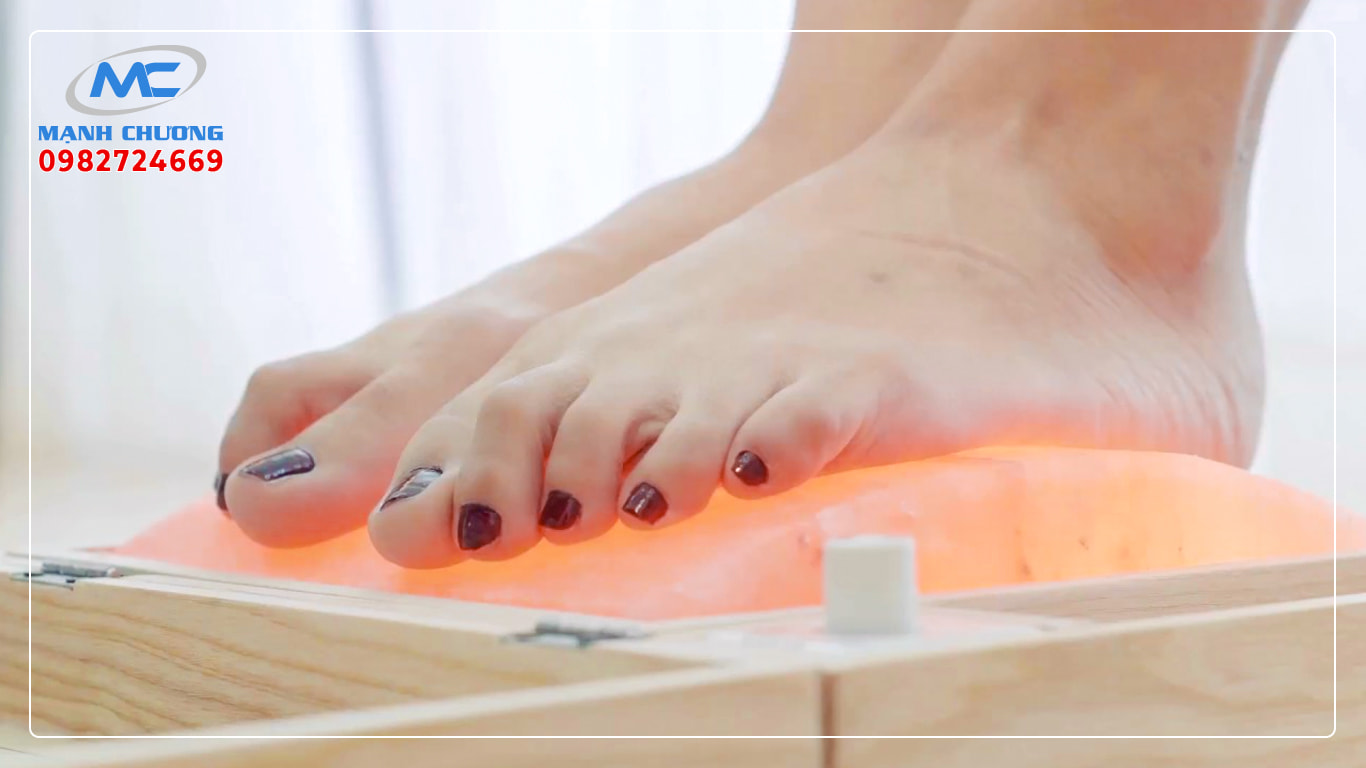 hộp đá muối massage chân